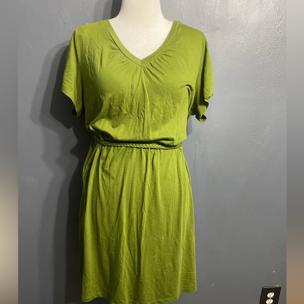 NWT Lane Bryant belted shirt dress size 14/16W.